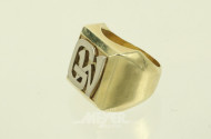 Herrenring mit Monogramm GW