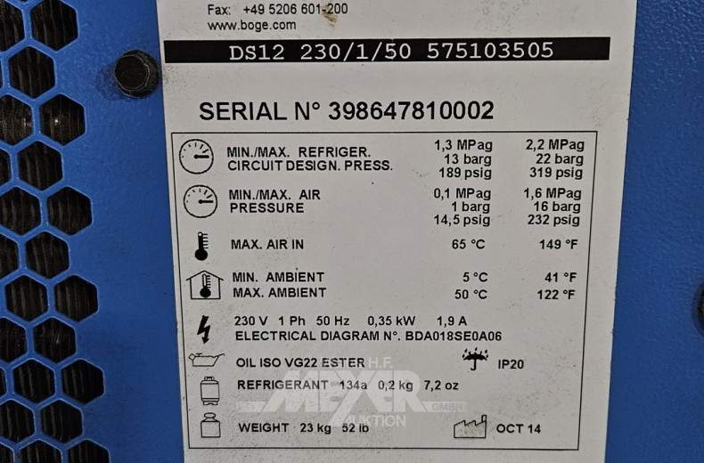 gr. Kompressoranlage, Anschluß defekt