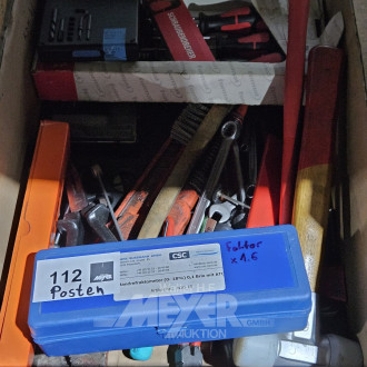 Pos. Hand- und Montagewerkzeug sowie 1 Refraktormeter