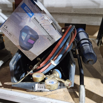 Autogen-Lötgeschirr mit Flaschenwagen