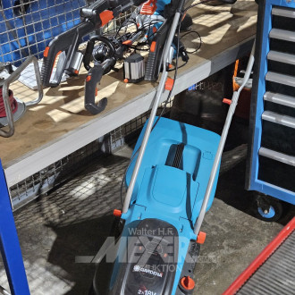 Akku-Gartenset, inkl. Akku-Rasenmäher, 2 x Akku-Kantenschneider, 1 x Unkrautbrenner, 1 x kl. Kantenschere