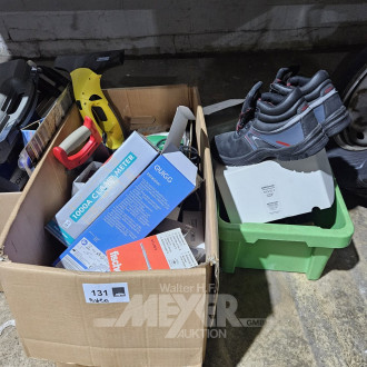 Pos. Werkzeug und Hausrat, u.a. 2 Boots-Winschen SETAMAR Typ: 580/30-2