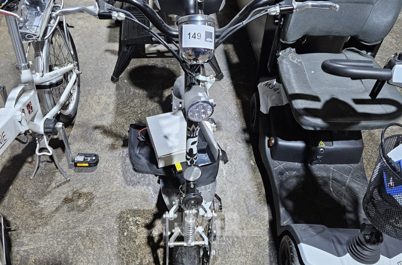 Elektro-Scooter mit Akku und Ladegerät