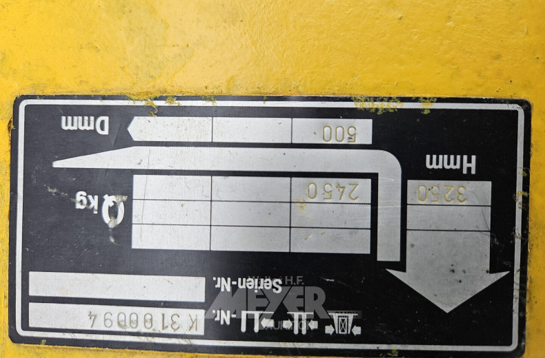 Diesel-Gabelstapler, gelb