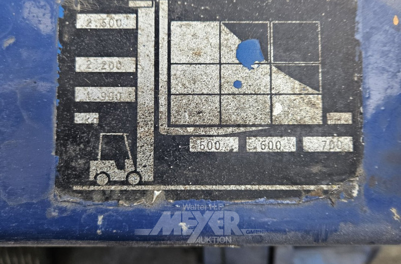 Gas- Gabelstapler, blau