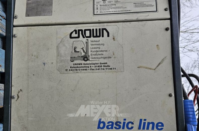 Elektro-Gabelstapler mit Ladegerät