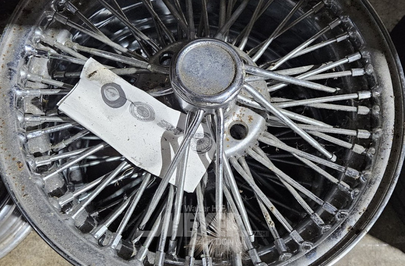 Radsatz / Chromspeichenfelgen TRIUMPH TR6, 4 Stck