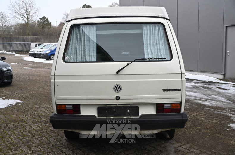 Volkswagen T3 Wohnmobil m. Westphalia Aufstelldach, weiß