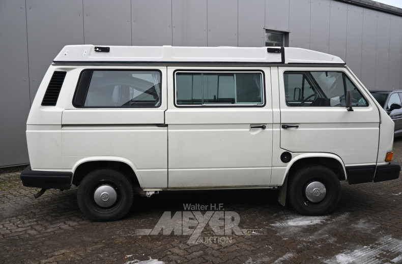 Volkswagen T3 Wohnmobil m. Westphalia Aufstelldach, weiß