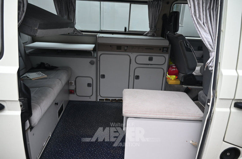 Volkswagen T3 Wohnmobil m. Westphalia Aufstelldach, weiß