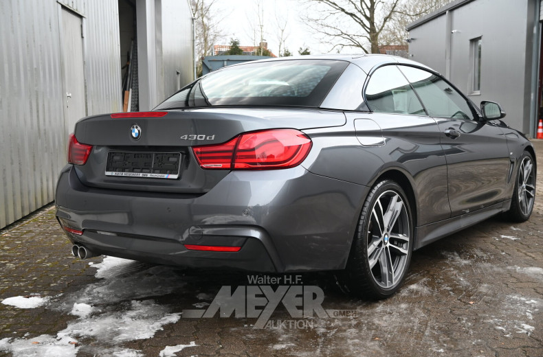 BMW 430d Cabrio Aut. M Sport, mineralggrau metallic