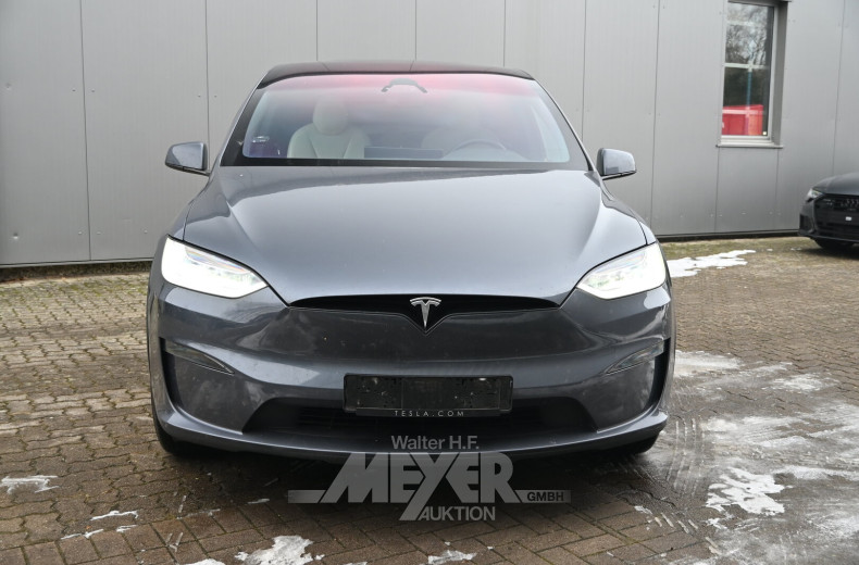 Tesla Model X, grau
