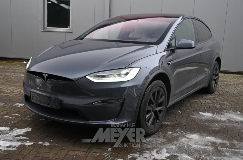 Tesla Model X, grau