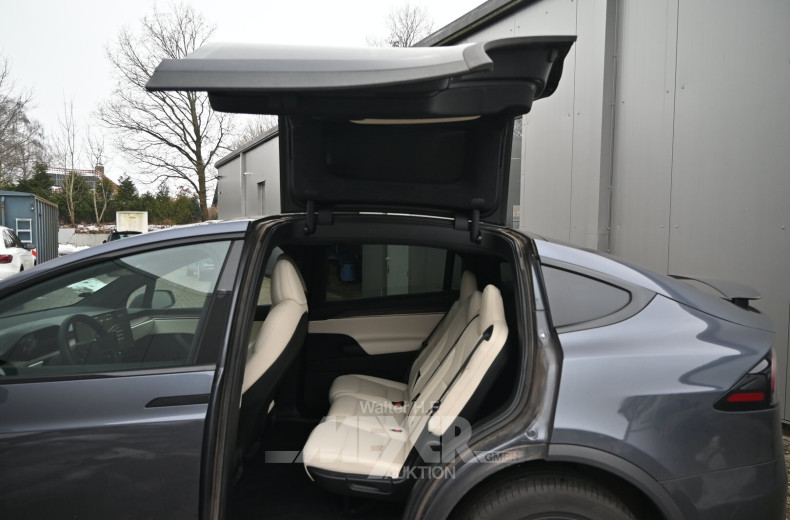 Tesla Model X, grau