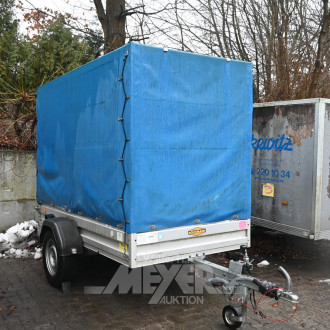 Anhänger, Plane/Spriegel, blau