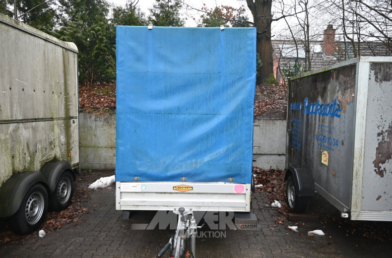 Anhänger, Plane/Spriegel, blau