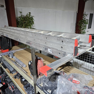 Teleskopleiter, 3-tlg.