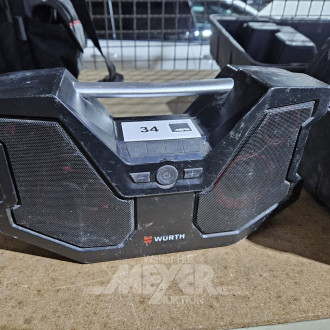 Baustellenradio ohne Akku u. Ladegerät