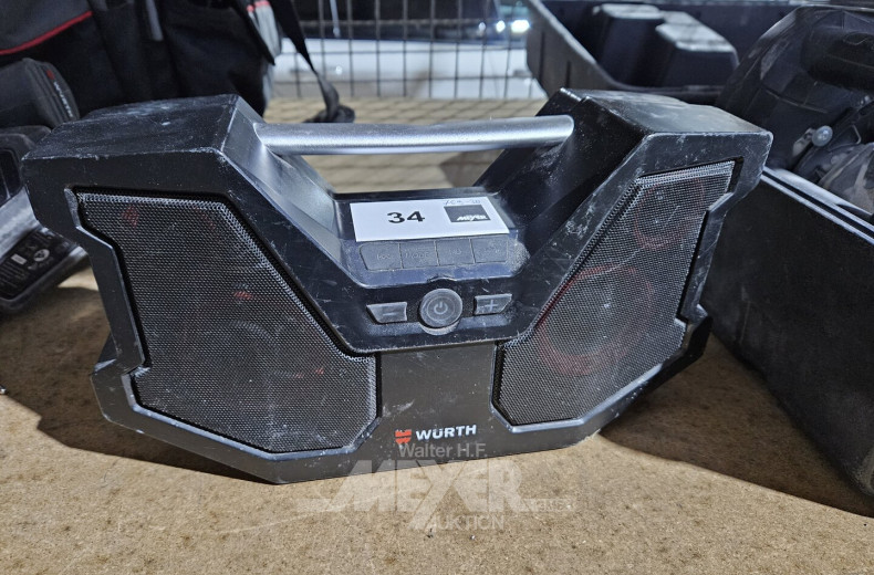 Baustellenradio ohne Akku u. Ladegerät