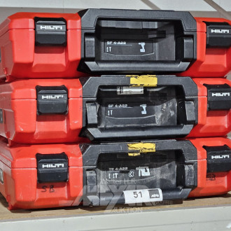3 HILTI-Koffer, leer