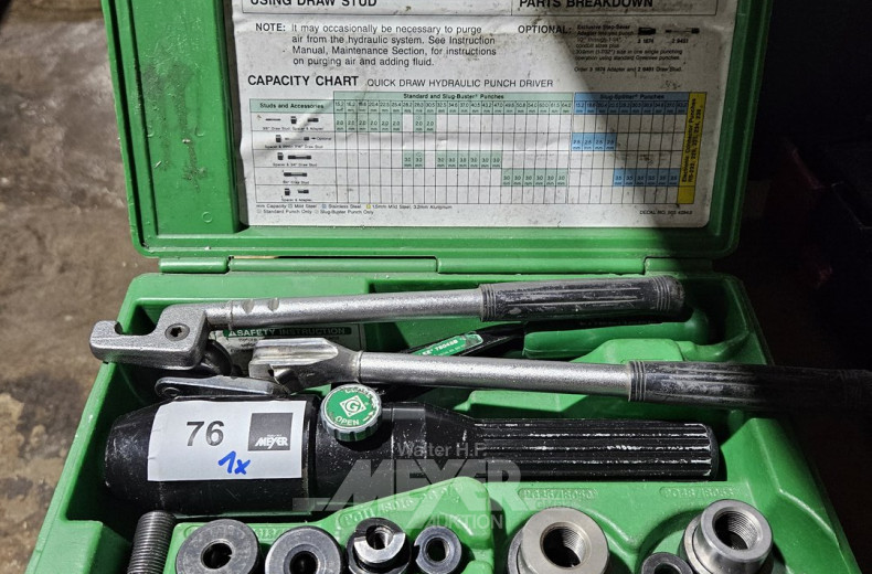 hydr. Handstanze im Koffer