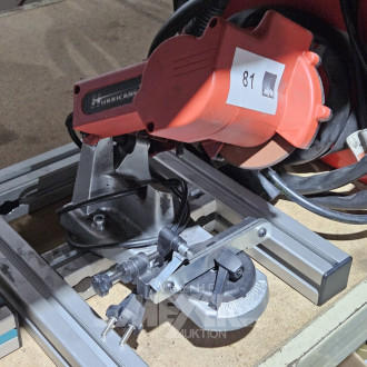 Sägeketten-Schleifgerät auf Alu-Ständer