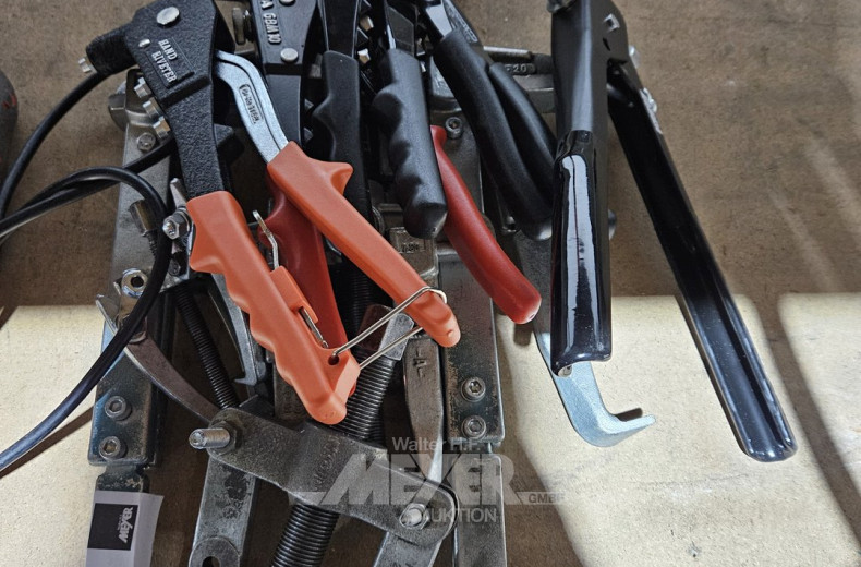 Pos. Ausziehwerkzeuge, u.a. Nietzangen, jew. 5 Stck, WÜRTH / GESIPA