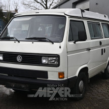 Los 217: Volkswagen T3 Wohnmobil m. Westphalia Aufstelldach, weiß