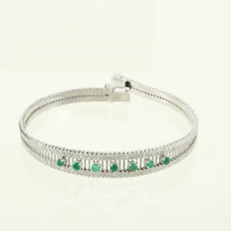 Armband mit 7 kl. Smaragden