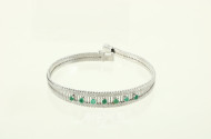 Armband mit 7 kl. Smaragden