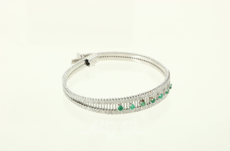 Armband mit 7 kl. Smaragden