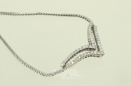 Collier mit ca. 51 kl. Brillanten von zus. ca. 1,00 ct.