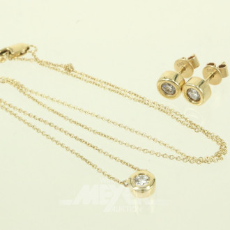 2-tlg. Schmuckset, best. aus: