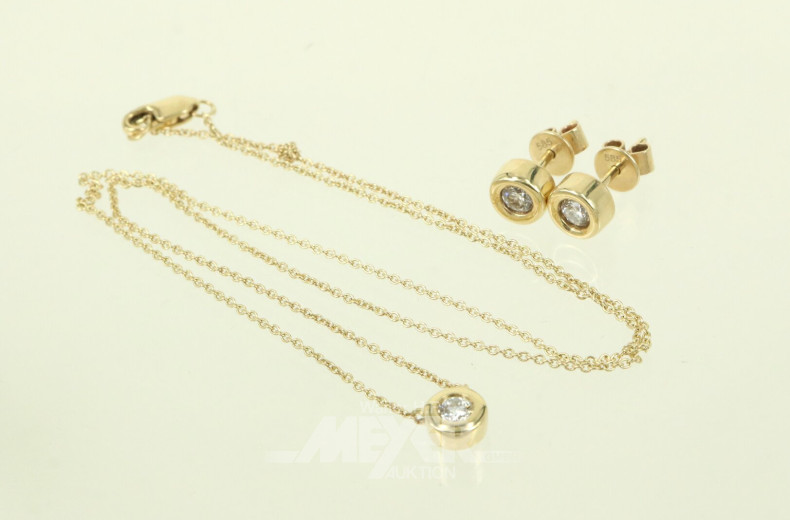 2-tlg. Schmuckset, best. aus: