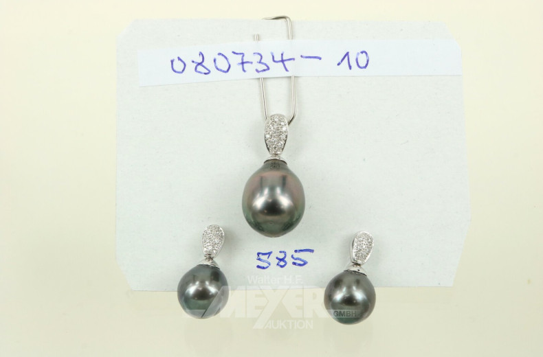 2-tlg. Schmuckset, best. aus: