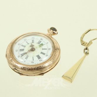 Posten Bruchgold, u.a. 1 Anhängeruhr, 585er GG, 1 Ohrhänger 585er GG sowie 1 Posten Zahngold