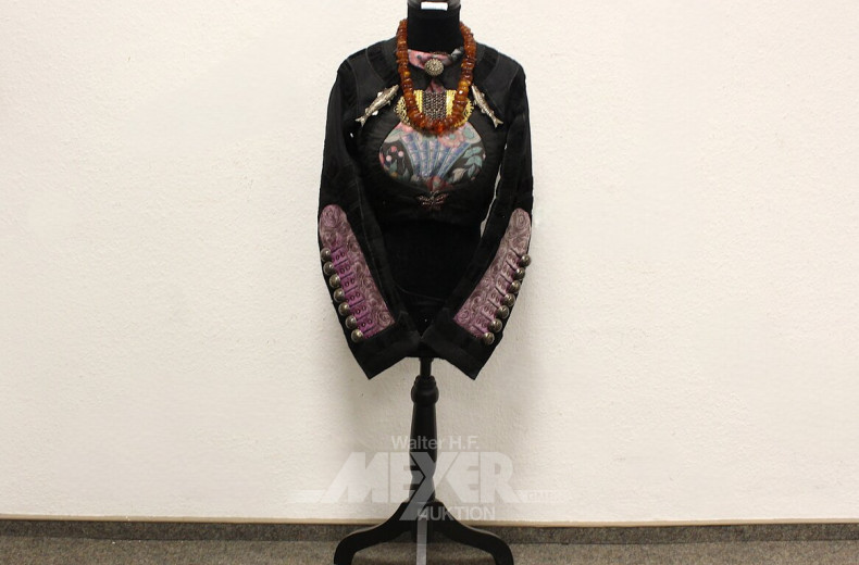 Schneider-Puppe mit div. Schmuck-Accessoires