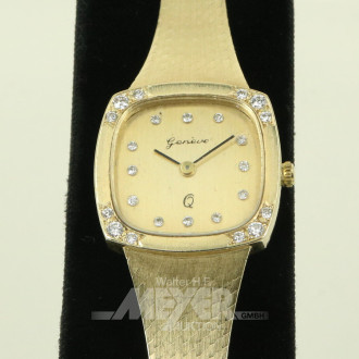 Damenarmbanduhr mit 24 kl. Brillanten auf der Lynette