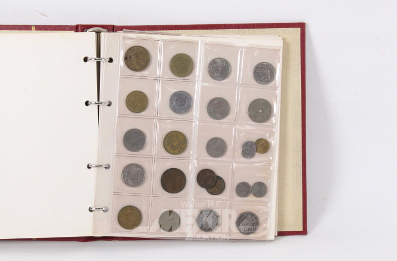 kl. Münzalbum mit überw. BRD D-Mark
