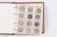 kl. Münzalbum mit überw. BRD D-Mark