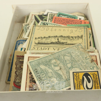 Posten Banknoten, u.a. Stadtkassenscheine