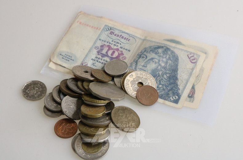 Posten Münzen und Banknoten