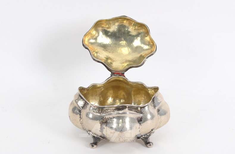 Zuckerdose mit Innenvergoldung