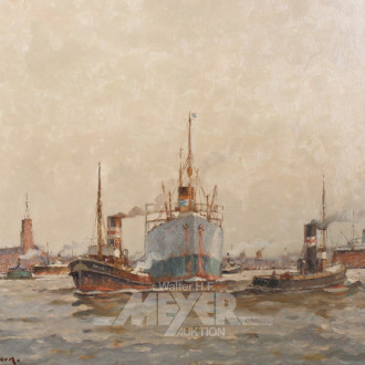 Gemälde "Hamburger Hafen"