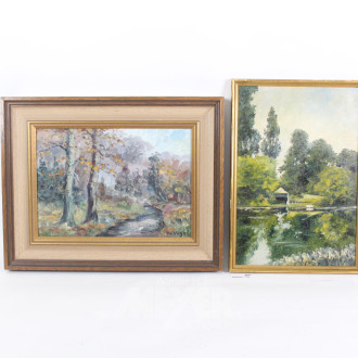 2 Landschaftsgemälde