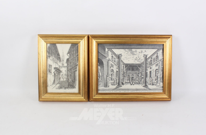 9 Bilderrahmen, versch. Größen