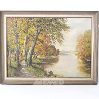 Gemälde "Flußlandschaft"