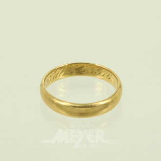 Trauring mit Gravur