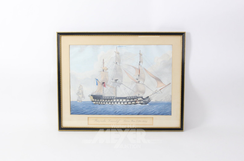 3 color. Drucke "Segelschiffe"