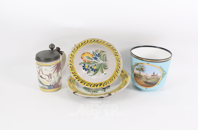 4 Teile Porzellan und Keramik